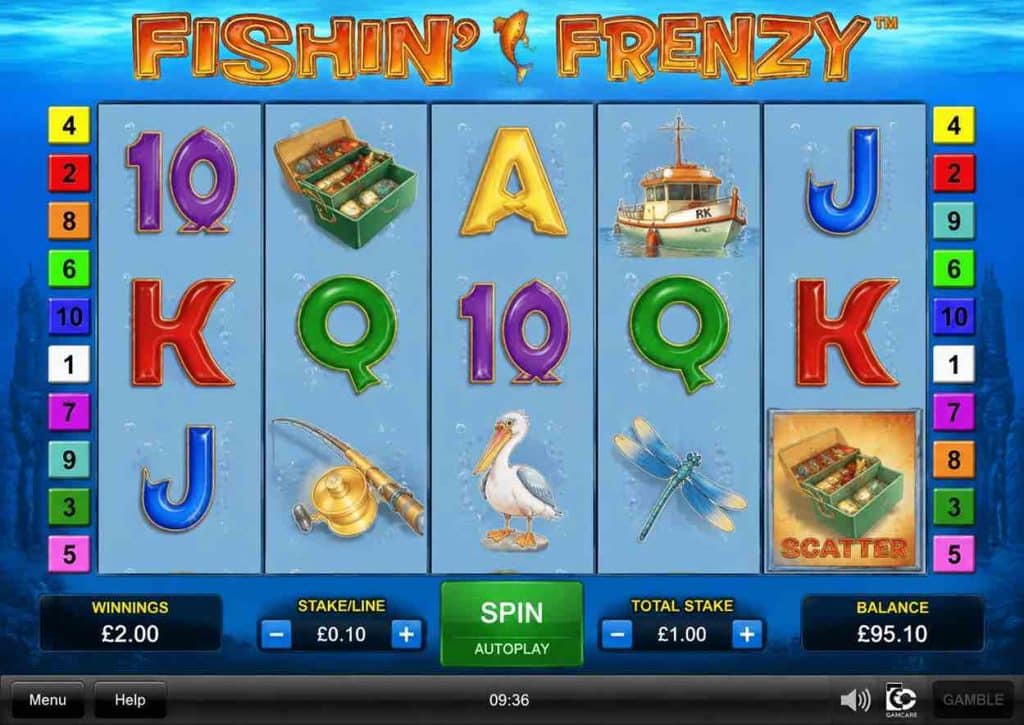 Fishin' Frenzy Not on GamStop Best for UK